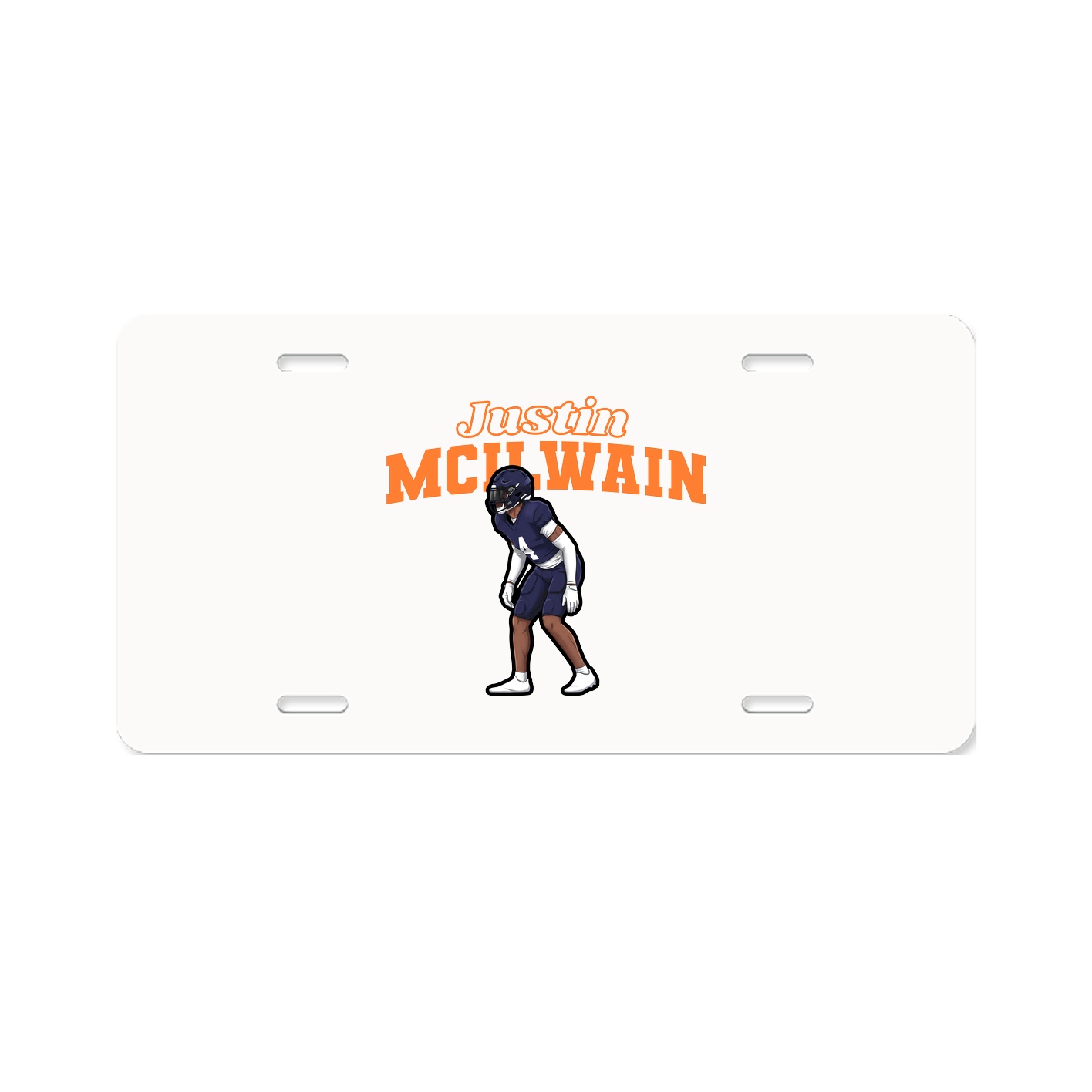 License Plate — Name Arch in Classic