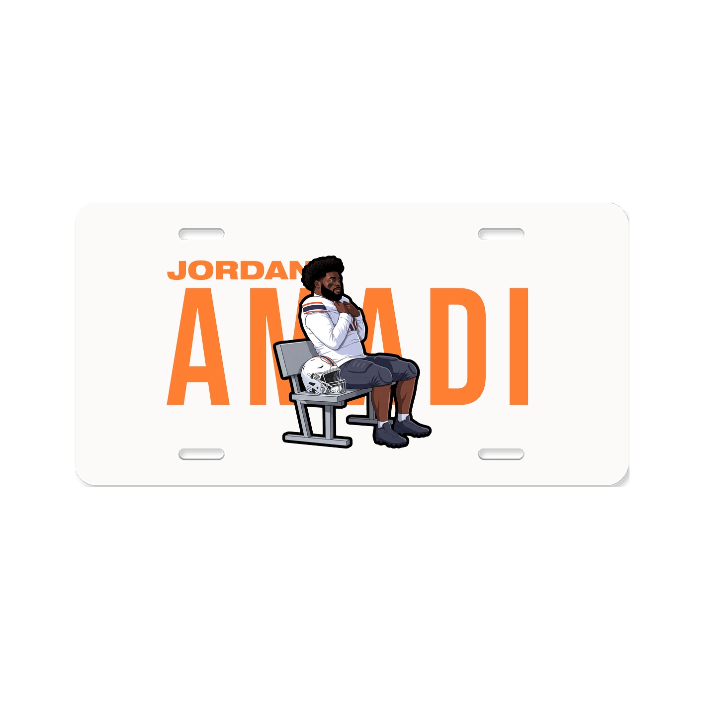 License Plate — Player Name in Classic