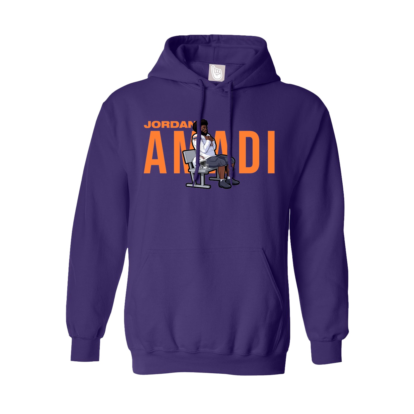 Hoodie — Player Name in Purple