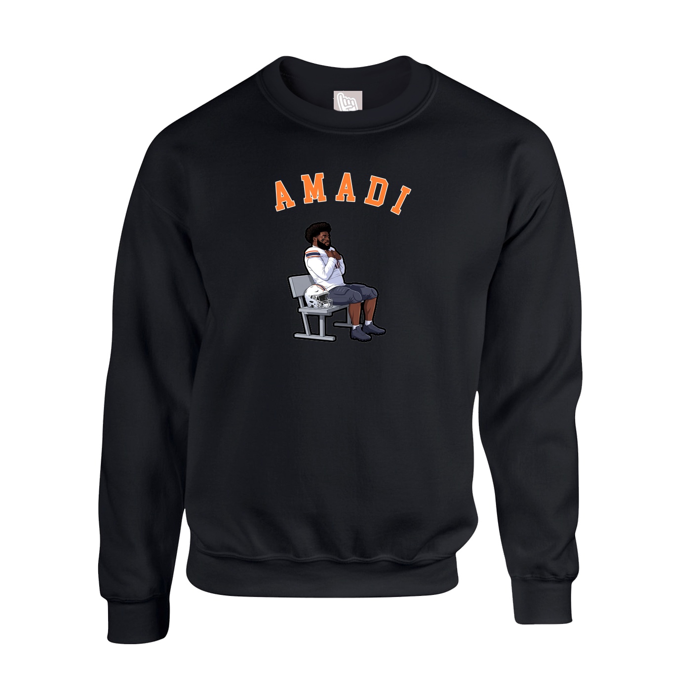 Fleece Crew — Shirsey Arch in Black