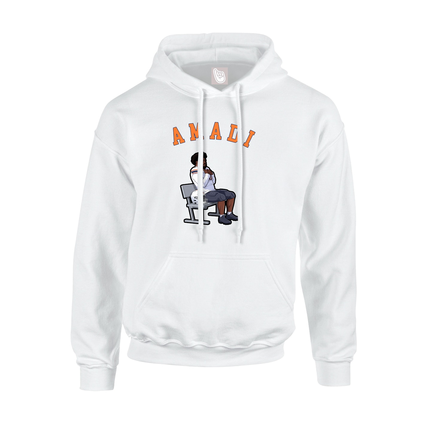 Youth Hoodie — Shirsey Arch in White