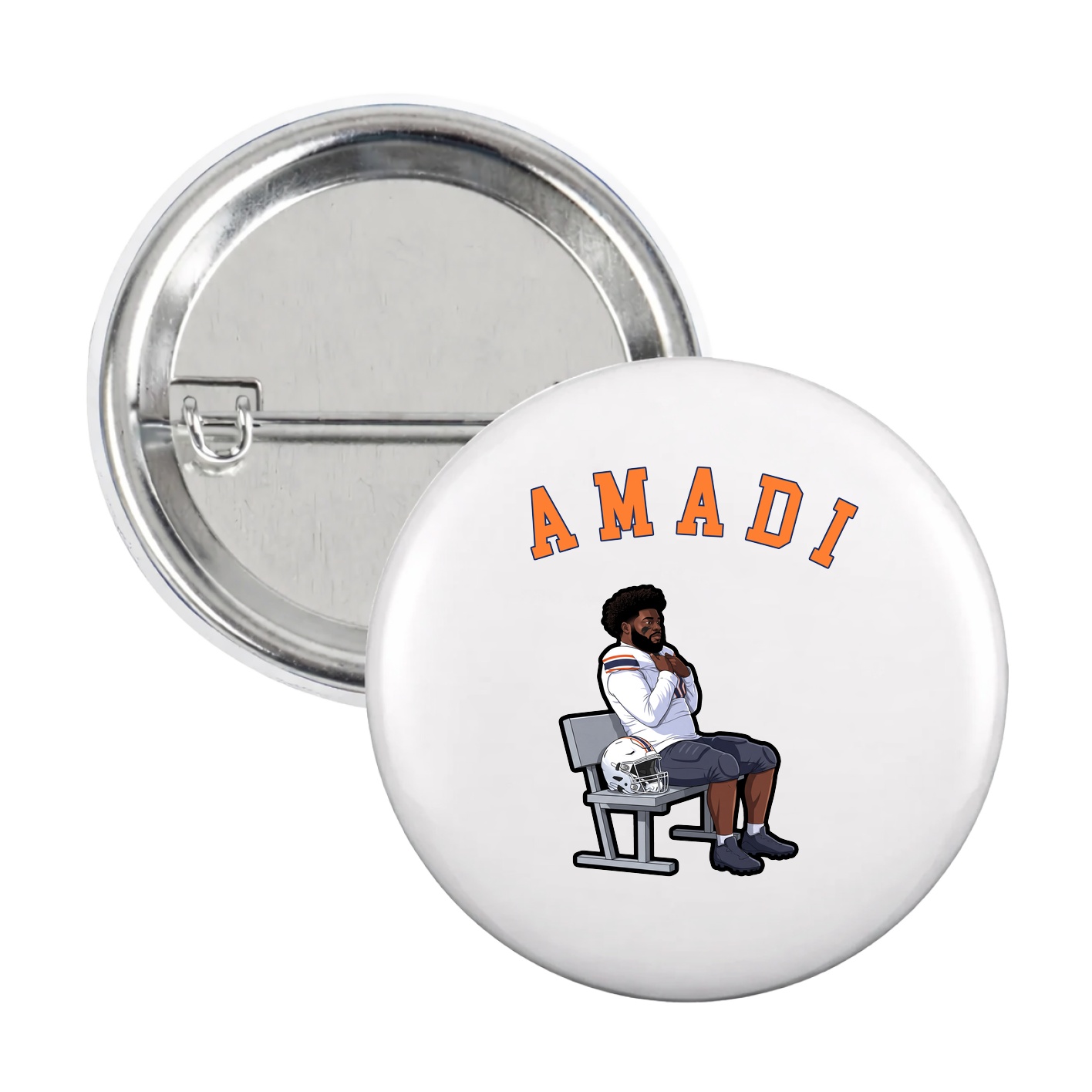 Game Day Button — Shirsey Arch in White