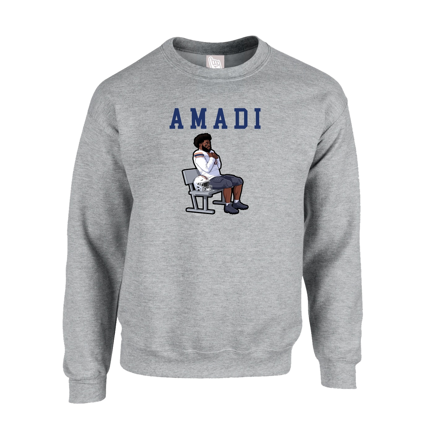 Fleece Crew — Shirsey in Grey