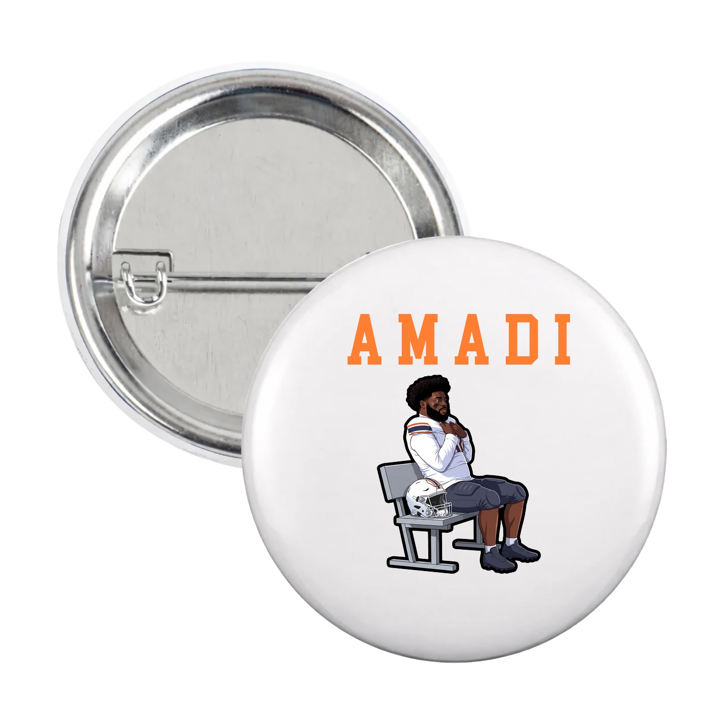 Game Day Button — Shirsey in White