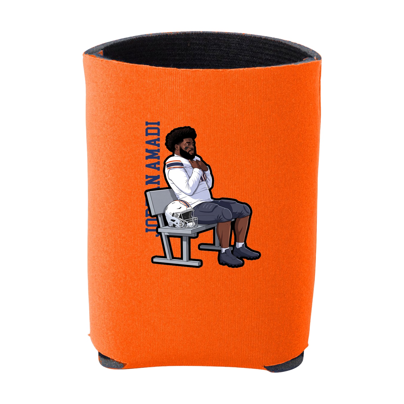 Can Holder — Name Vertical in Orange