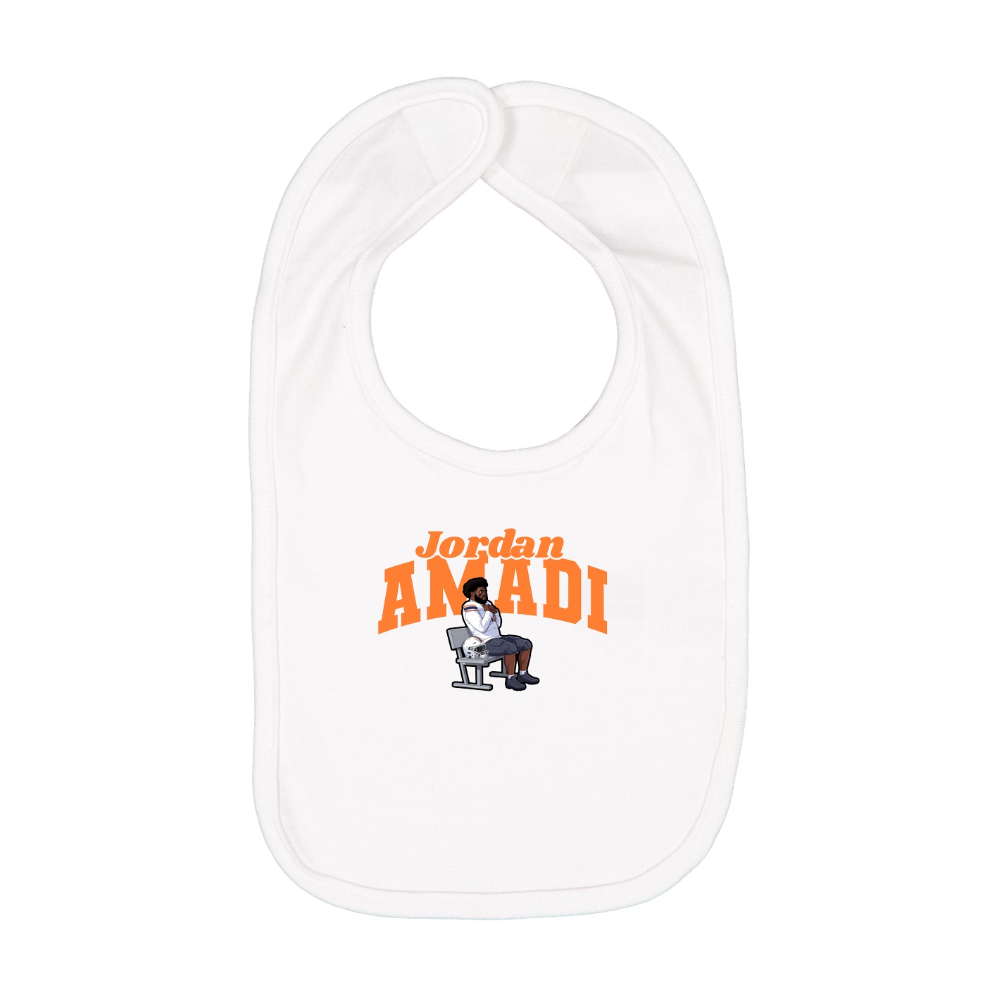 Infant Bib — Signature Arch in White