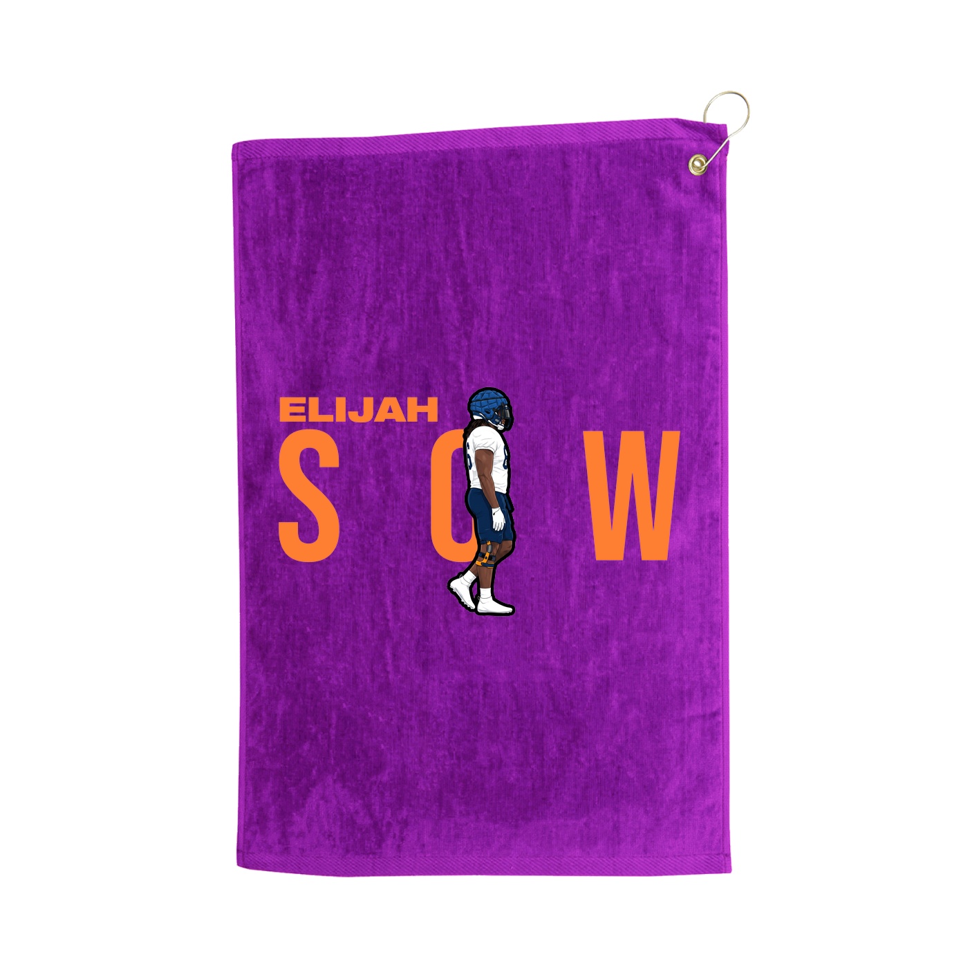 Golf Towel — Player Name in Purple
