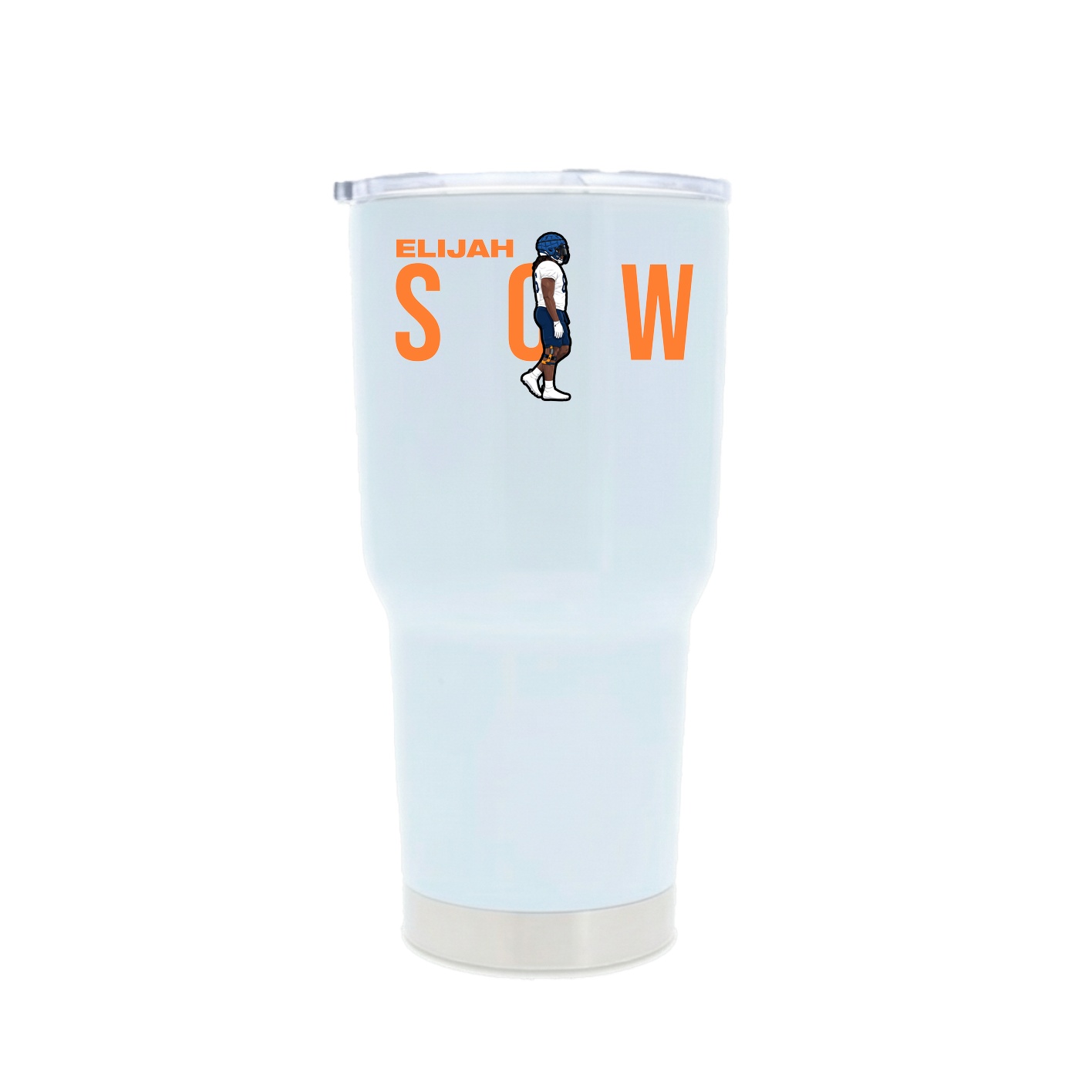 30oz Stainless Steel Tumbler — Player Name in White