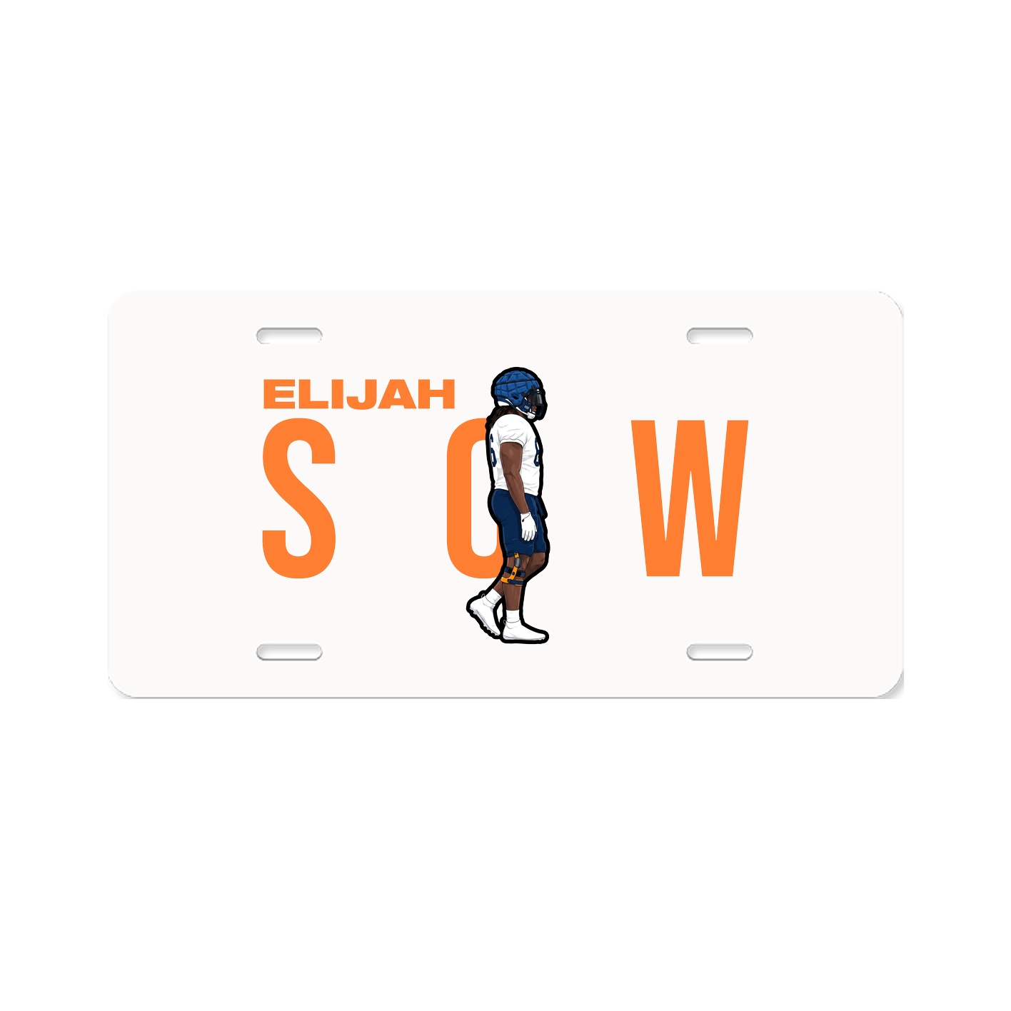License Plate — Player Name in Classic