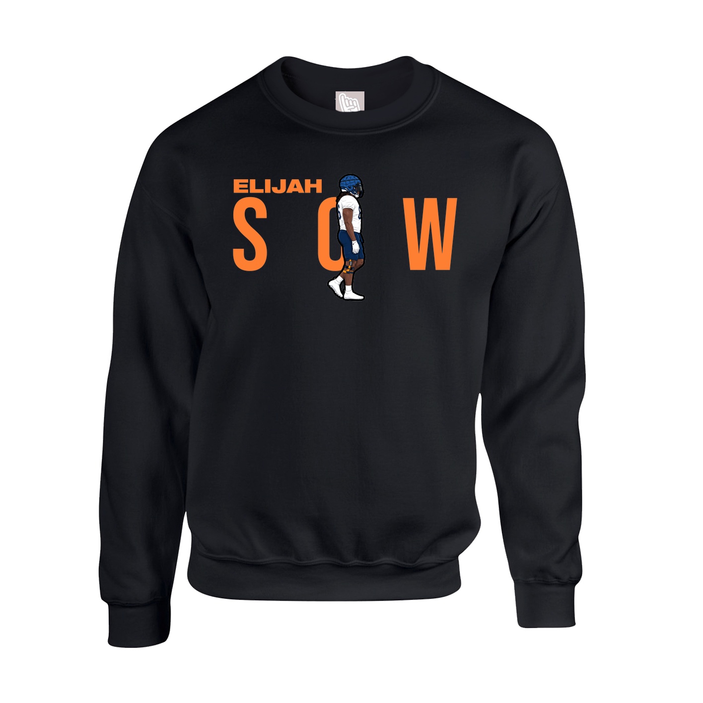 Fleece Crew — Player Name in Black