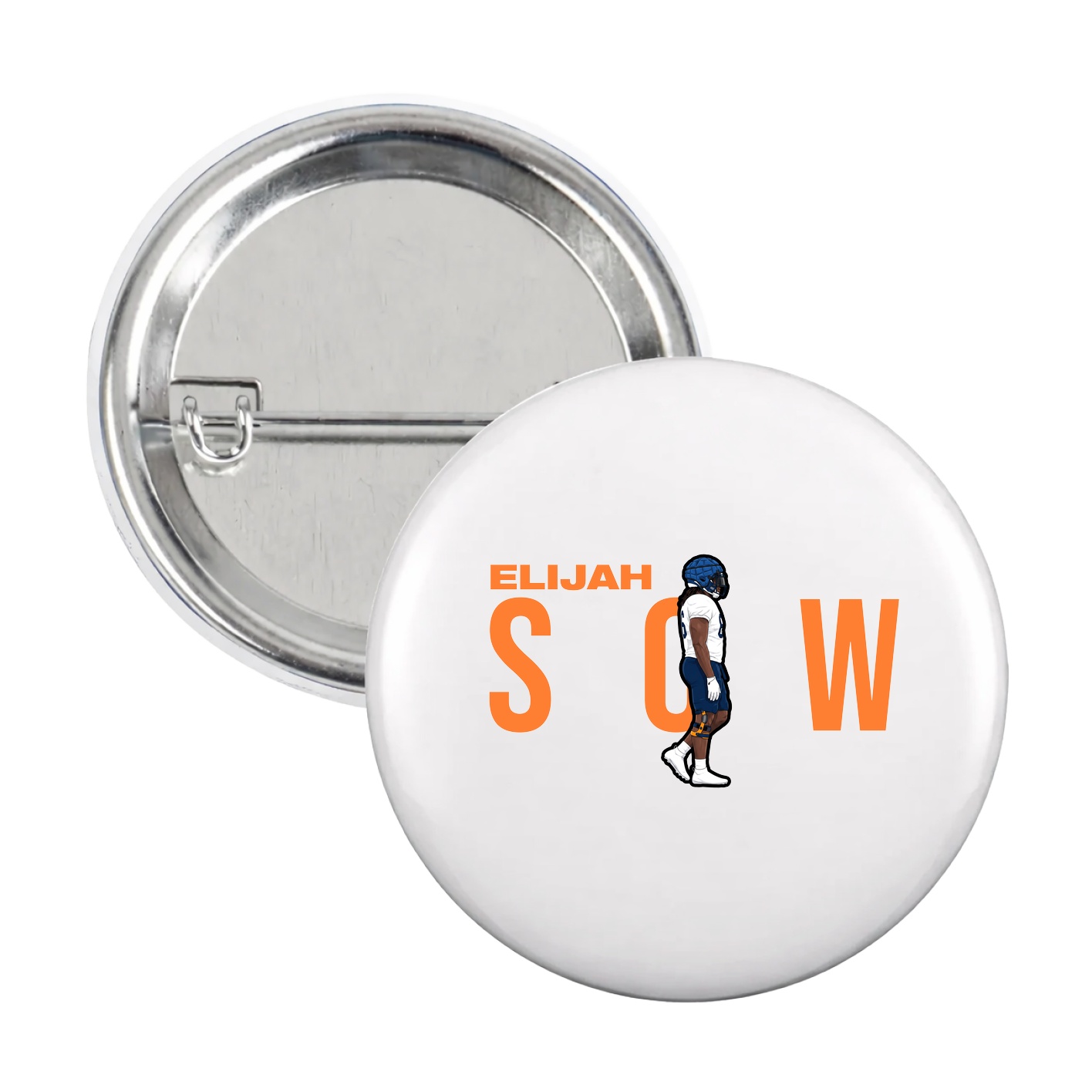 Game Day Button — Player Name in White