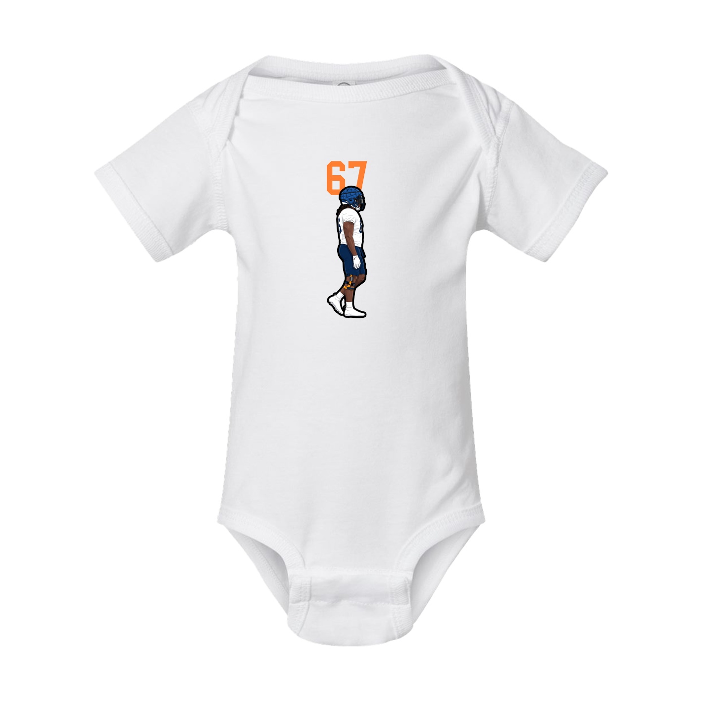 Baby Onesie — Number Top in White