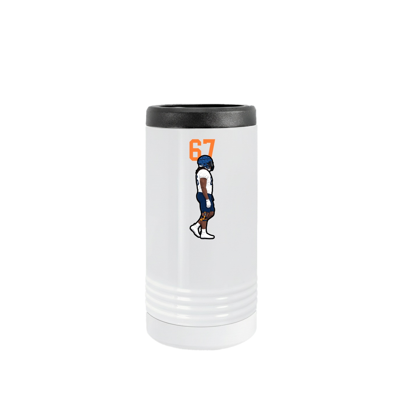 Slim Beverage Holder — Number Top in White