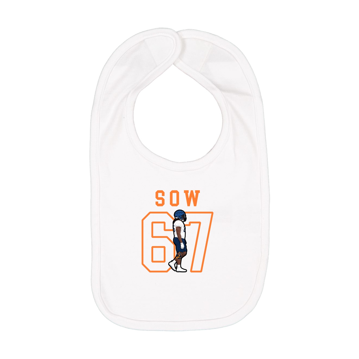 Infant Bib — Shirsey in White