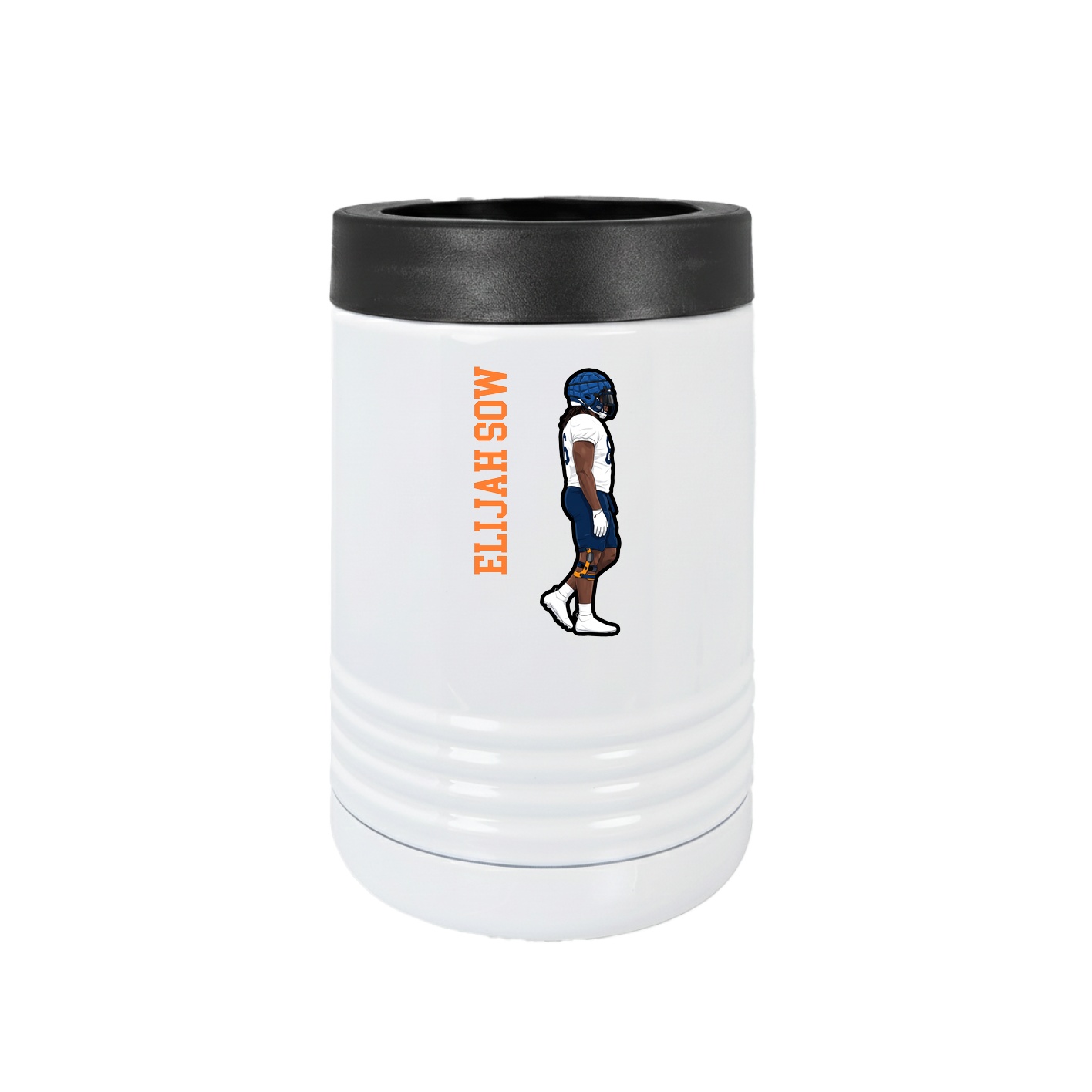 Beverage Holder — Name Vertical in White