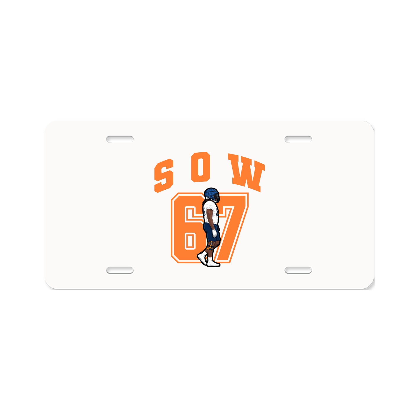 License Plate — Number in Classic