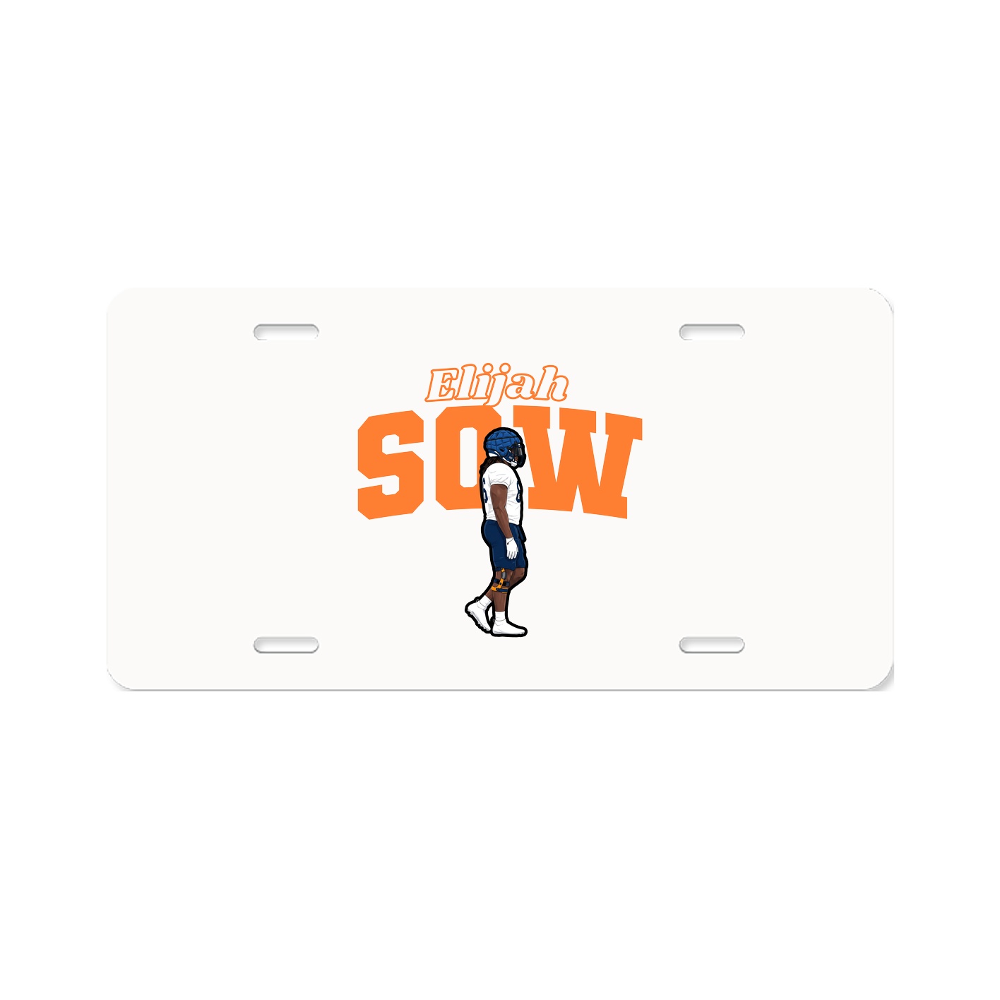 License Plate — Name Arch in Classic