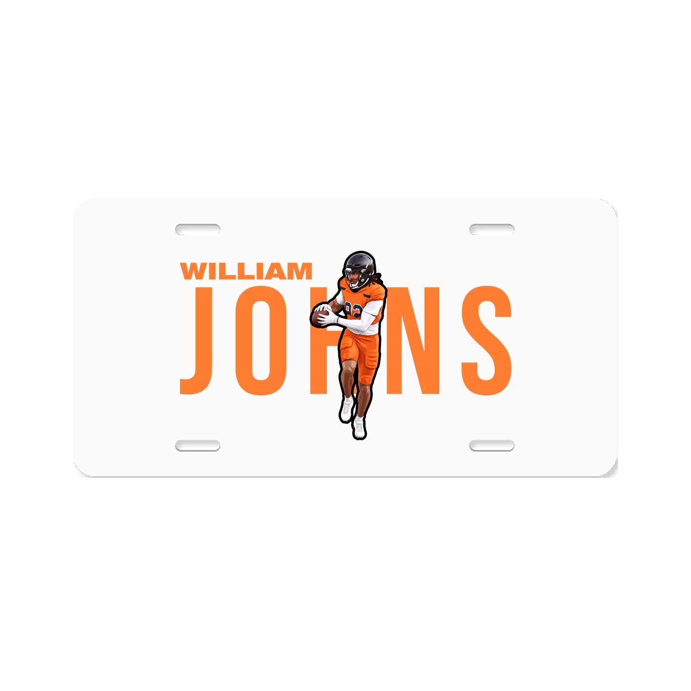 License Plate — Player Name in Classic