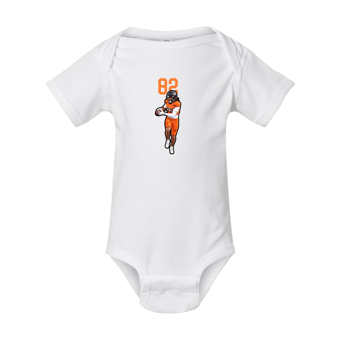 Baby Onesie — Number Top in White