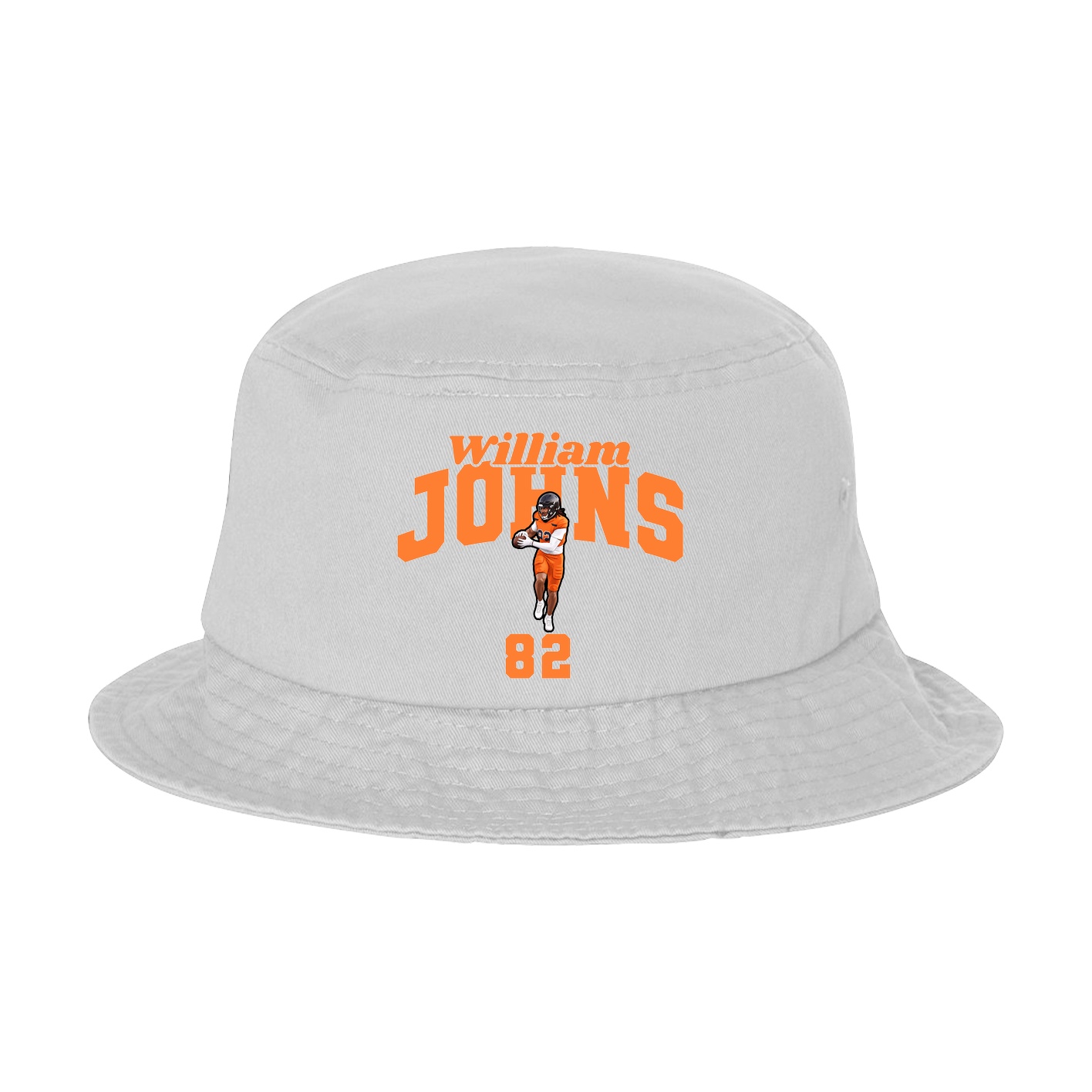 Bucket Cap — Signature Arch in White