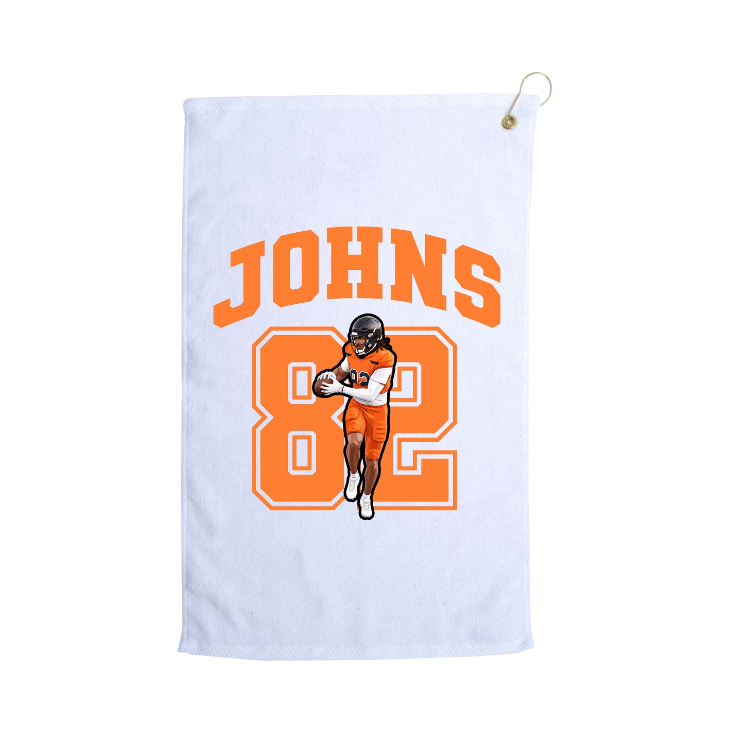 Golf Towel — Number in White