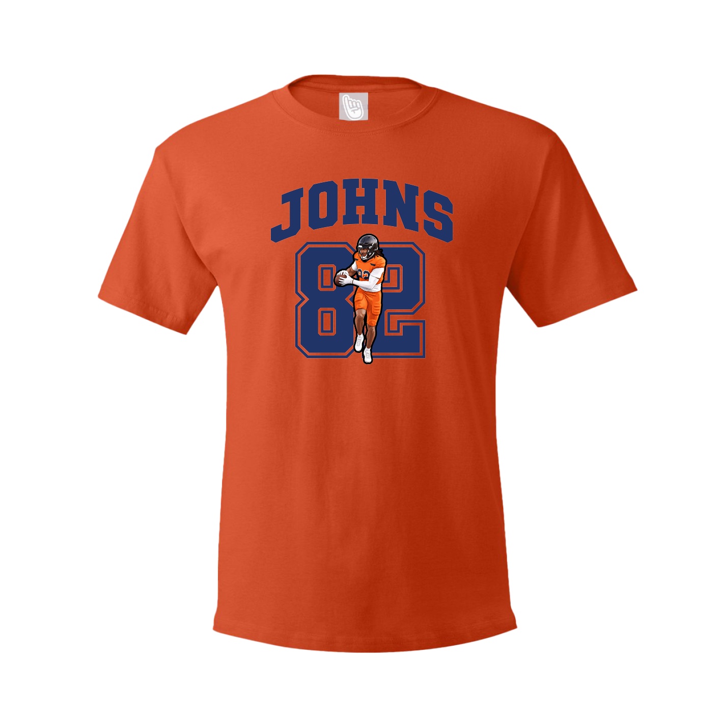 Youth Tee — Number in Orange