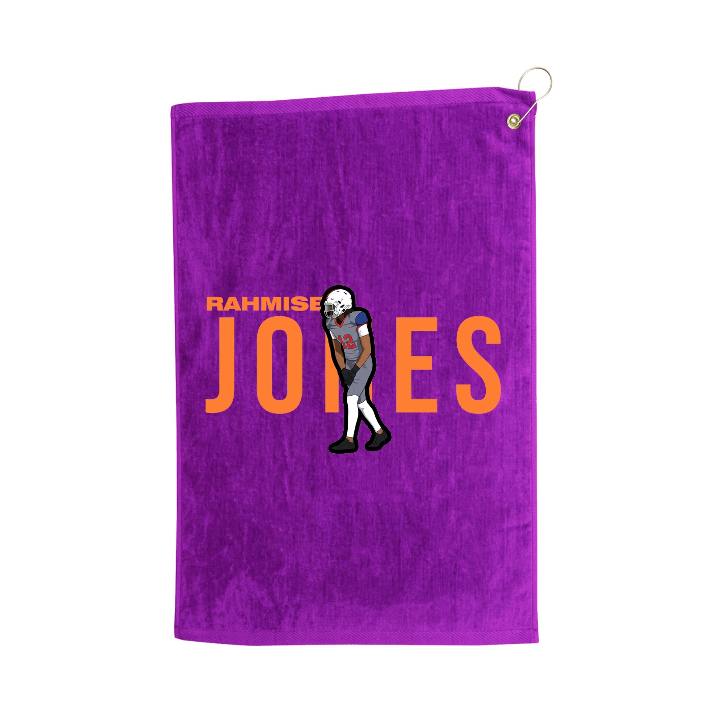 Golf Towel — Player Name in Purple