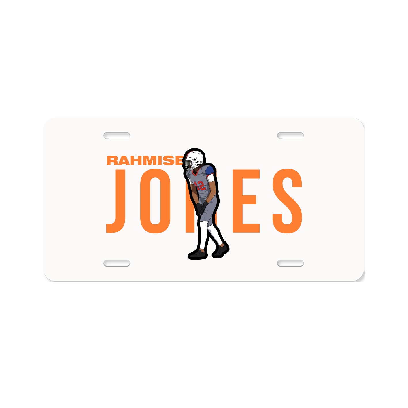 License Plate — Player Name in Classic