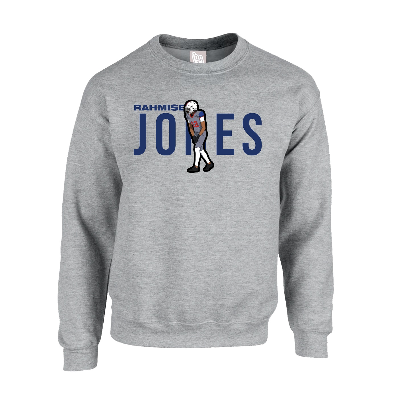 Fleece Crew — Player Name in Grey
