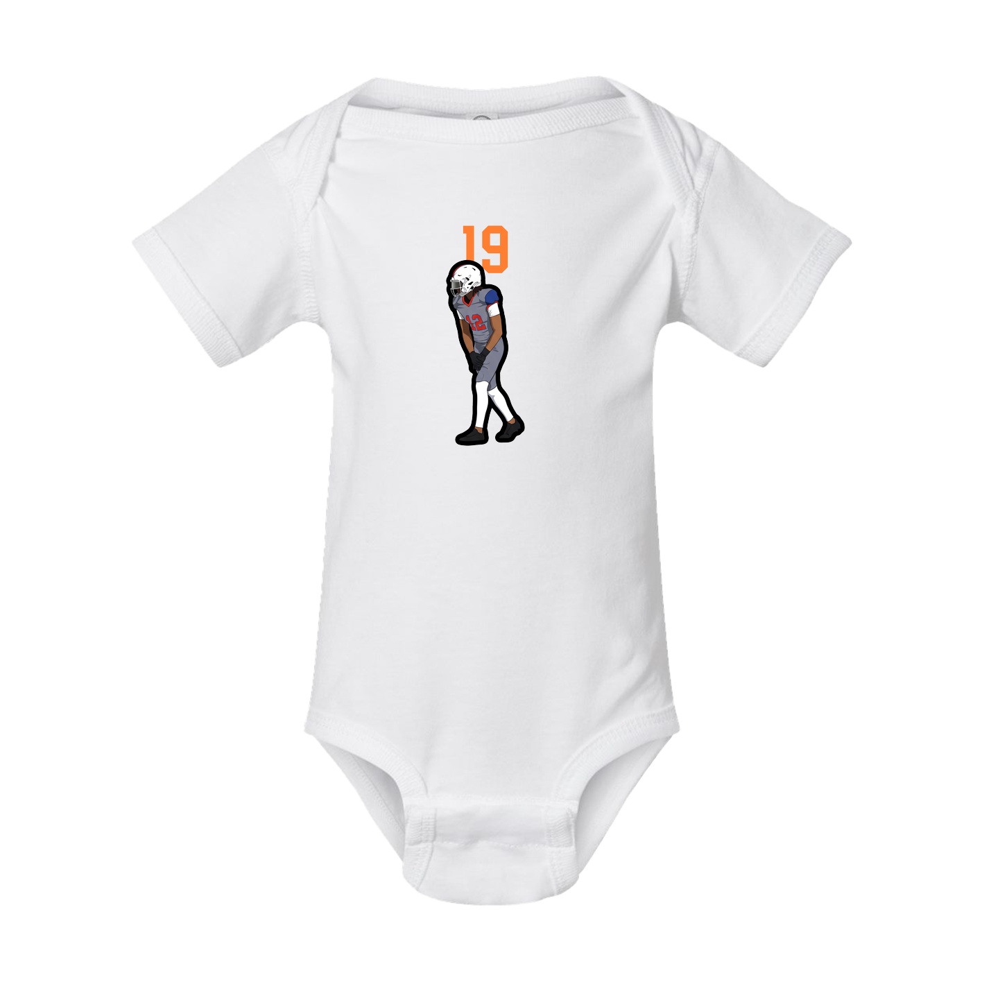 Baby Onesie — Number Top in White