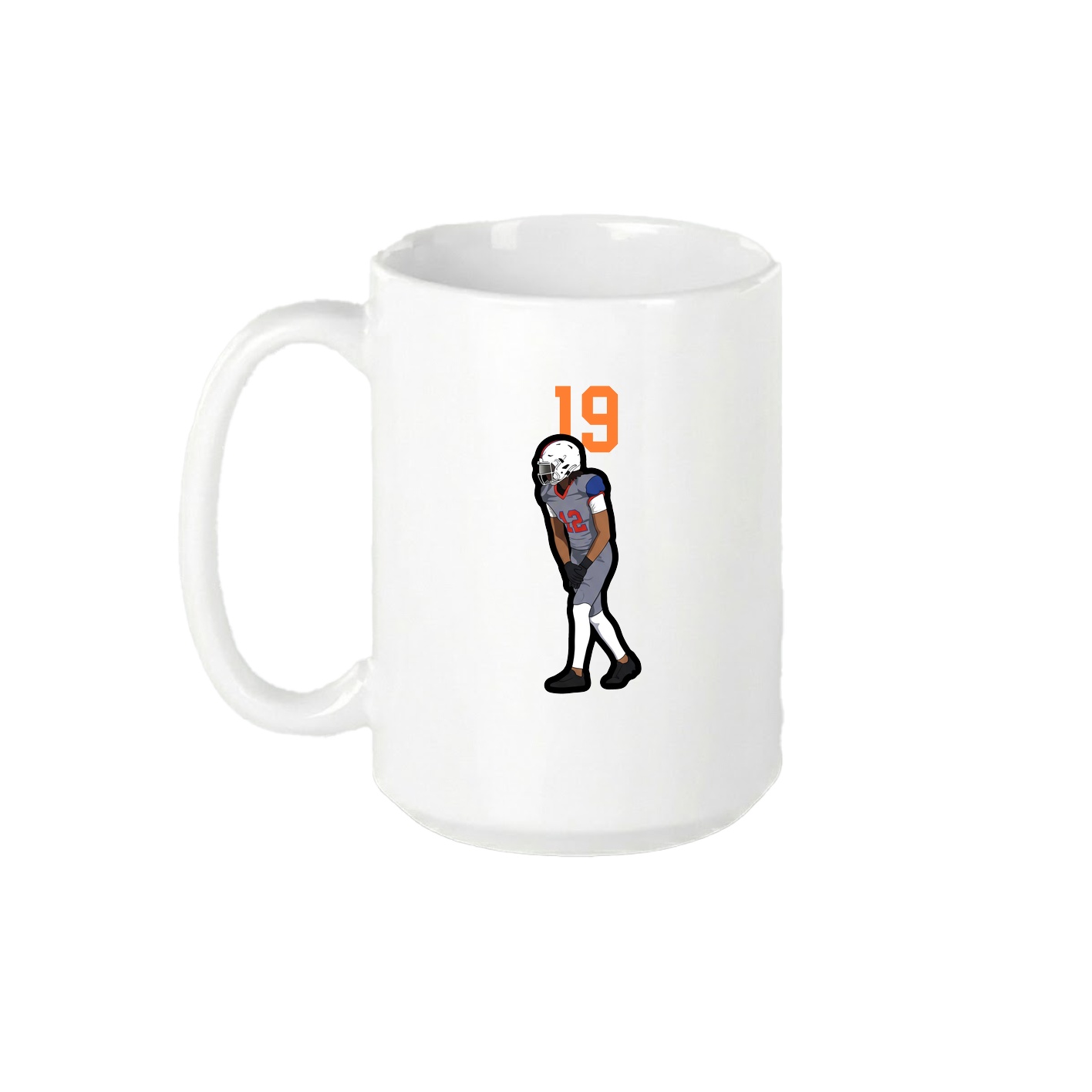 15oz Coffee Mug — Number Top in White