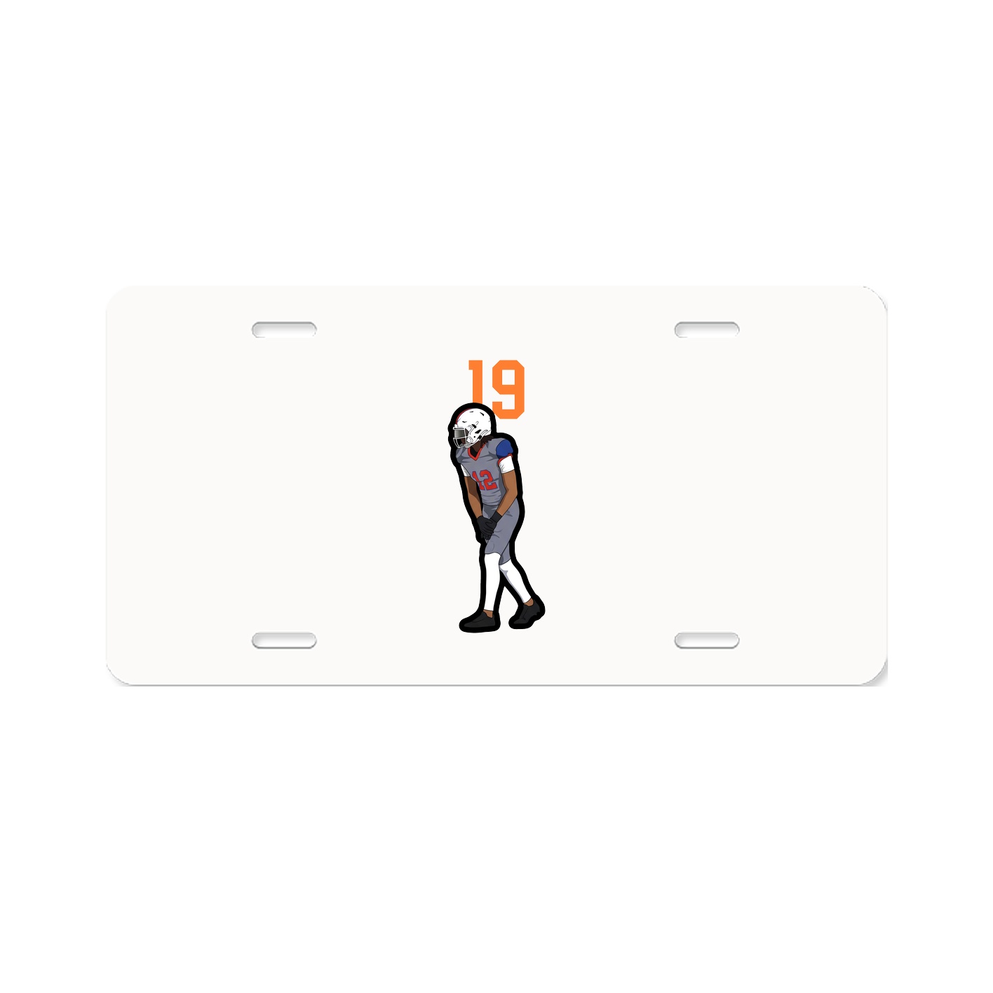 License Plate — Number Top in Classic