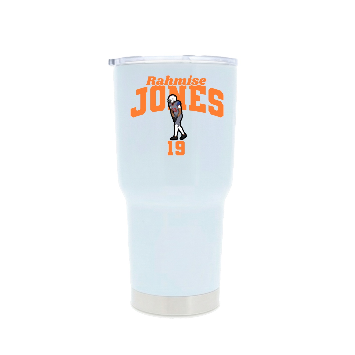 30oz Stainless Steel Tumbler — Signature Arch in White