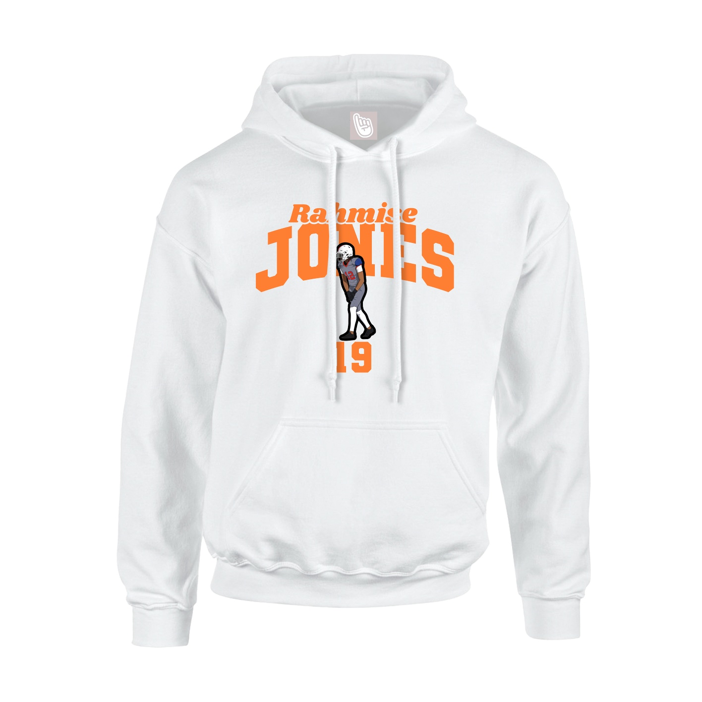Youth Hoodie — Signature Arch in White