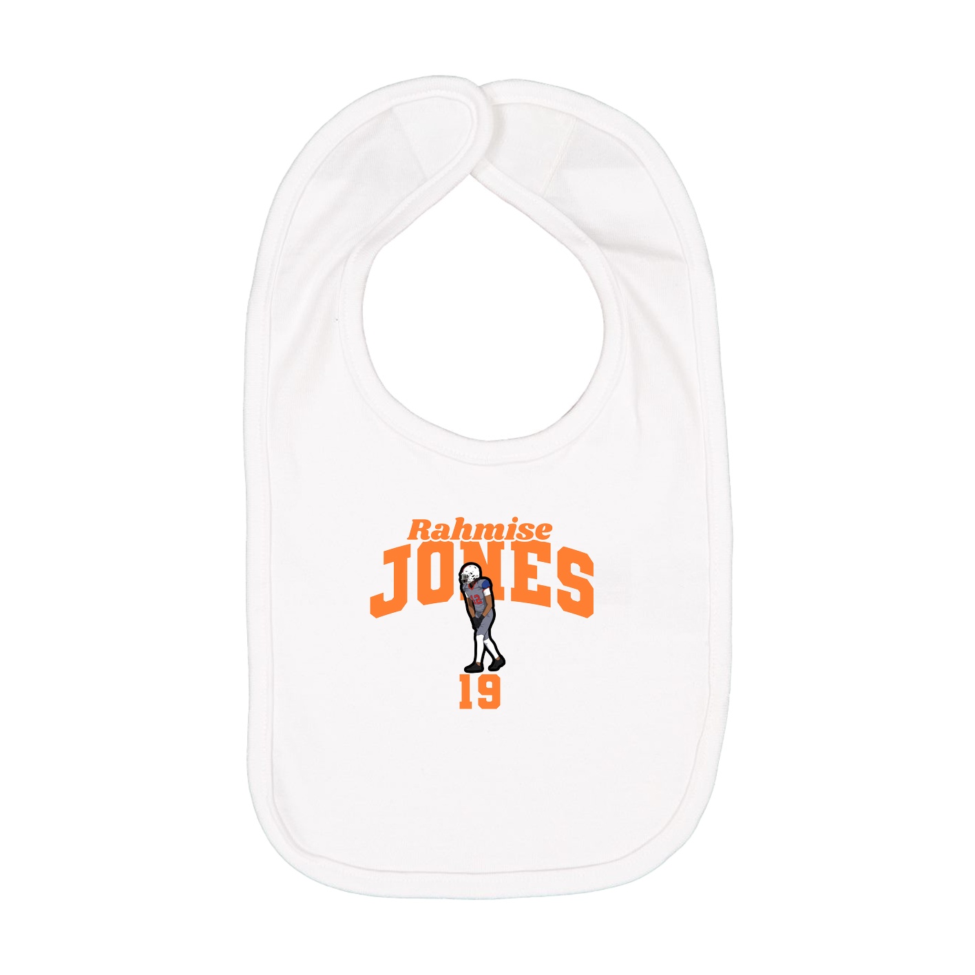 Infant Bib — Signature Arch in White