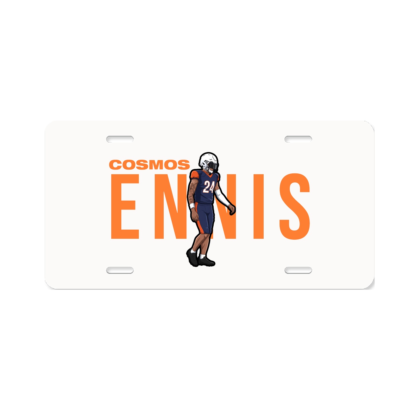 License Plate — Player Name in Classic