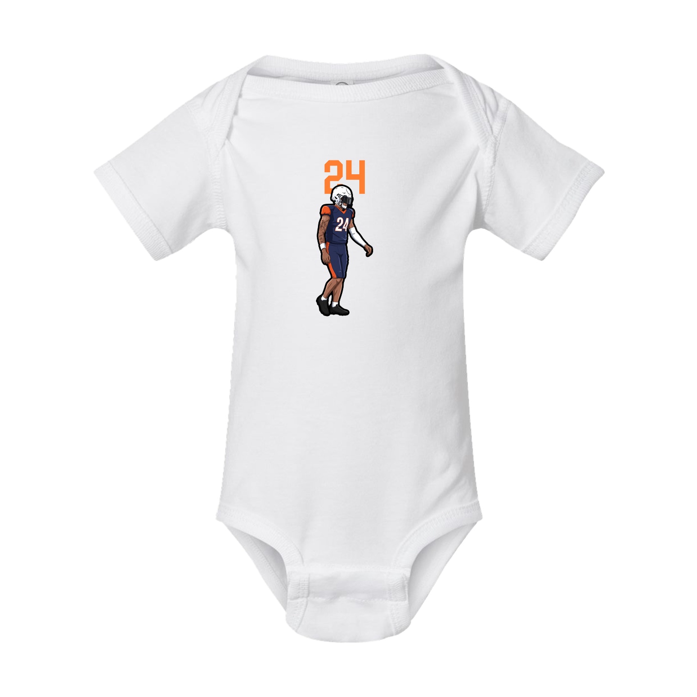 Baby Onesie — Number Top in White