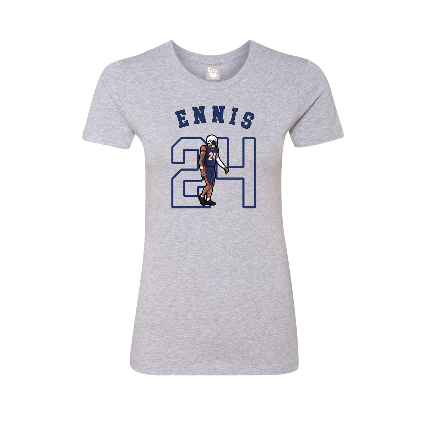 Fitted Women's Tee — Shirsey Arch in Grey