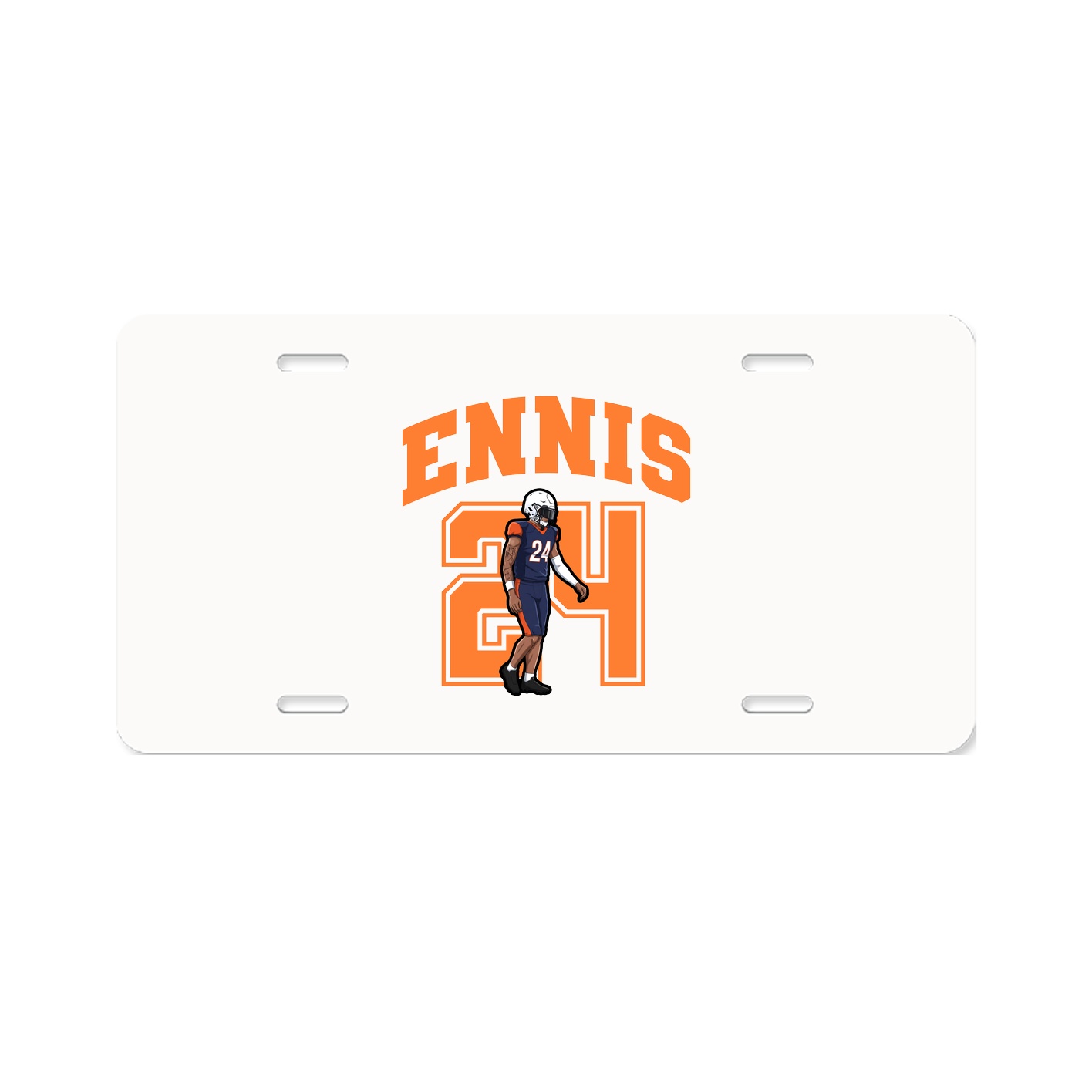 License Plate — Number in Classic