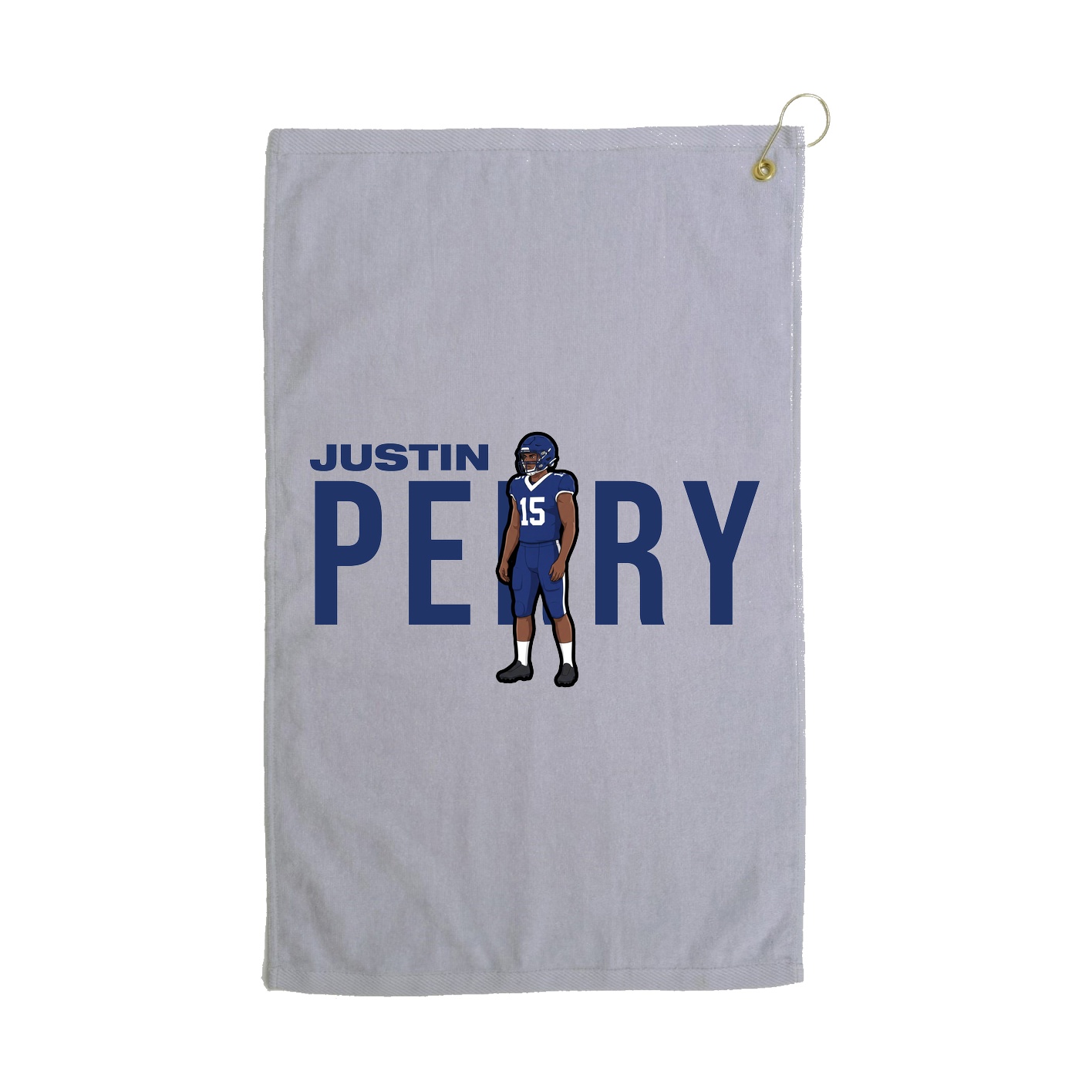 Golf Towel — Player Name in Grey
