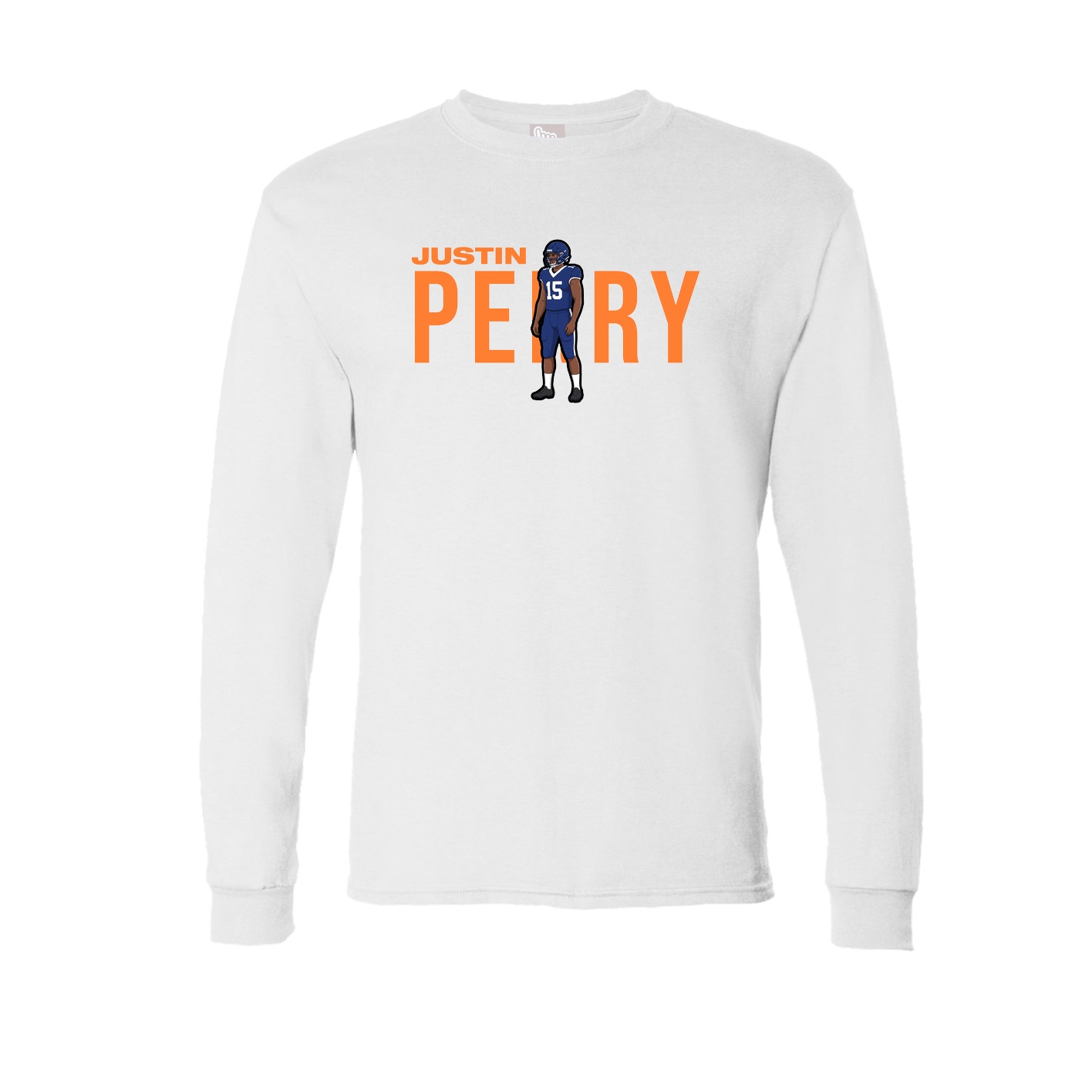 Long Sleeve Tee — Player Name in White