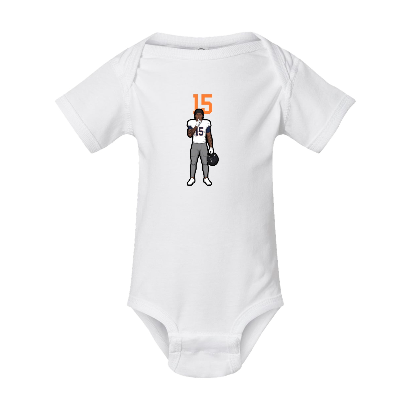 Baby Onesie — Number Top in White