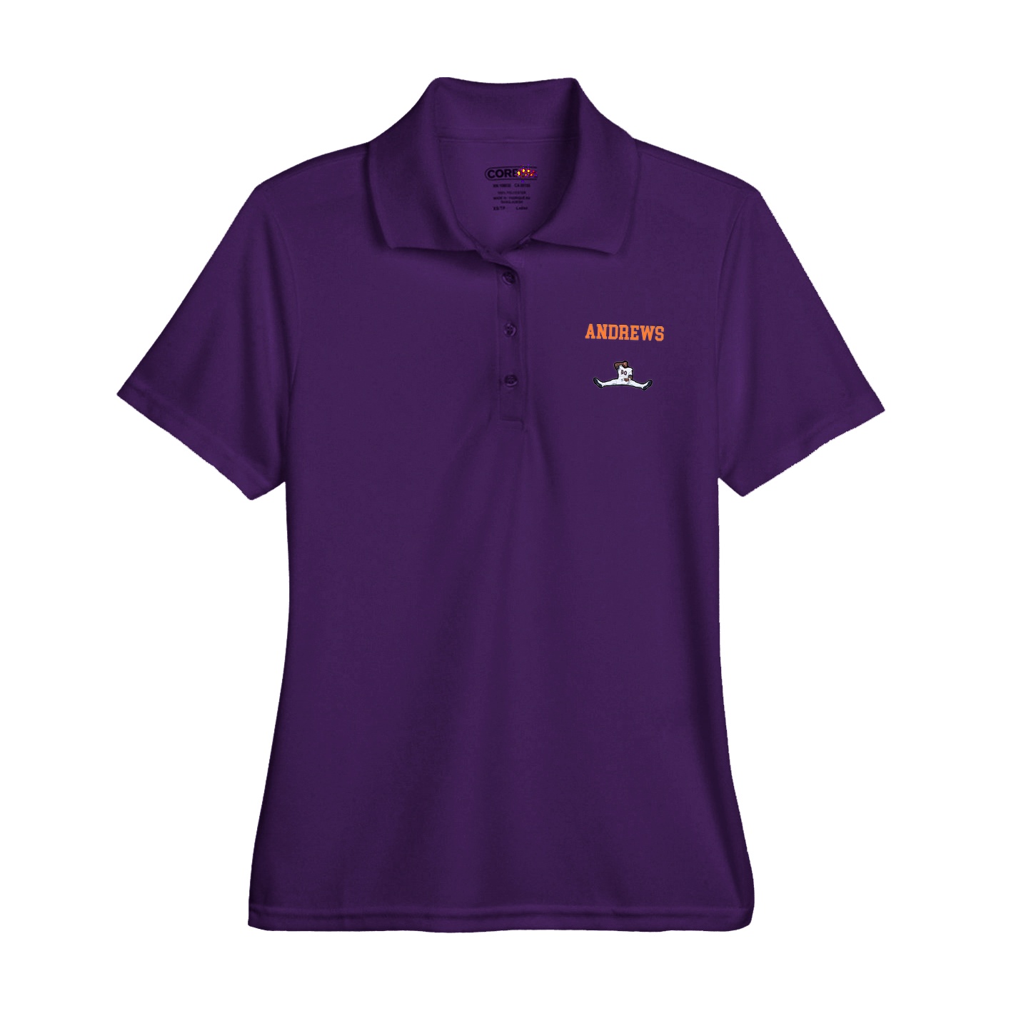Womens Performance Polo — Shirsey in Purple