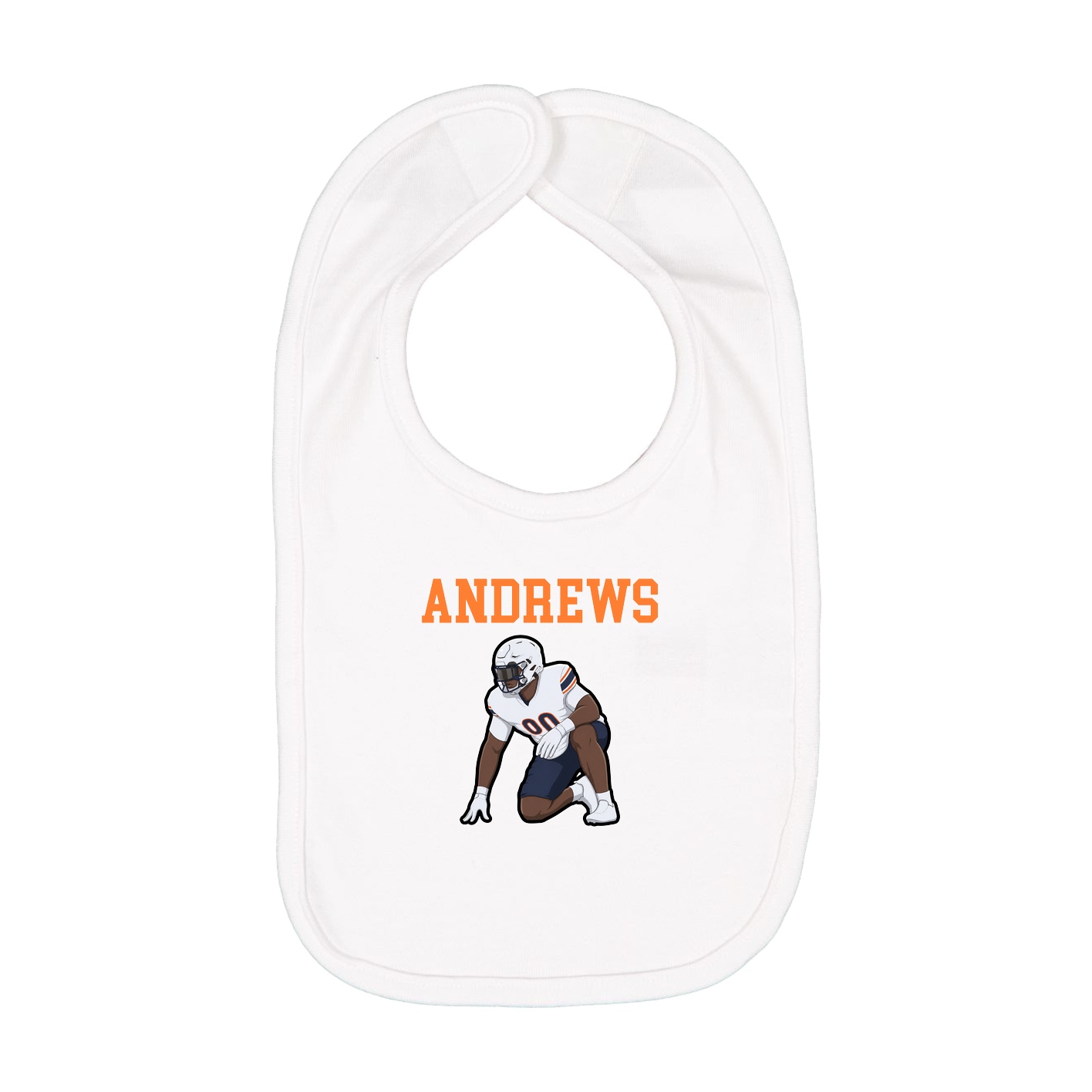 Infant Bib — Shirsey in White