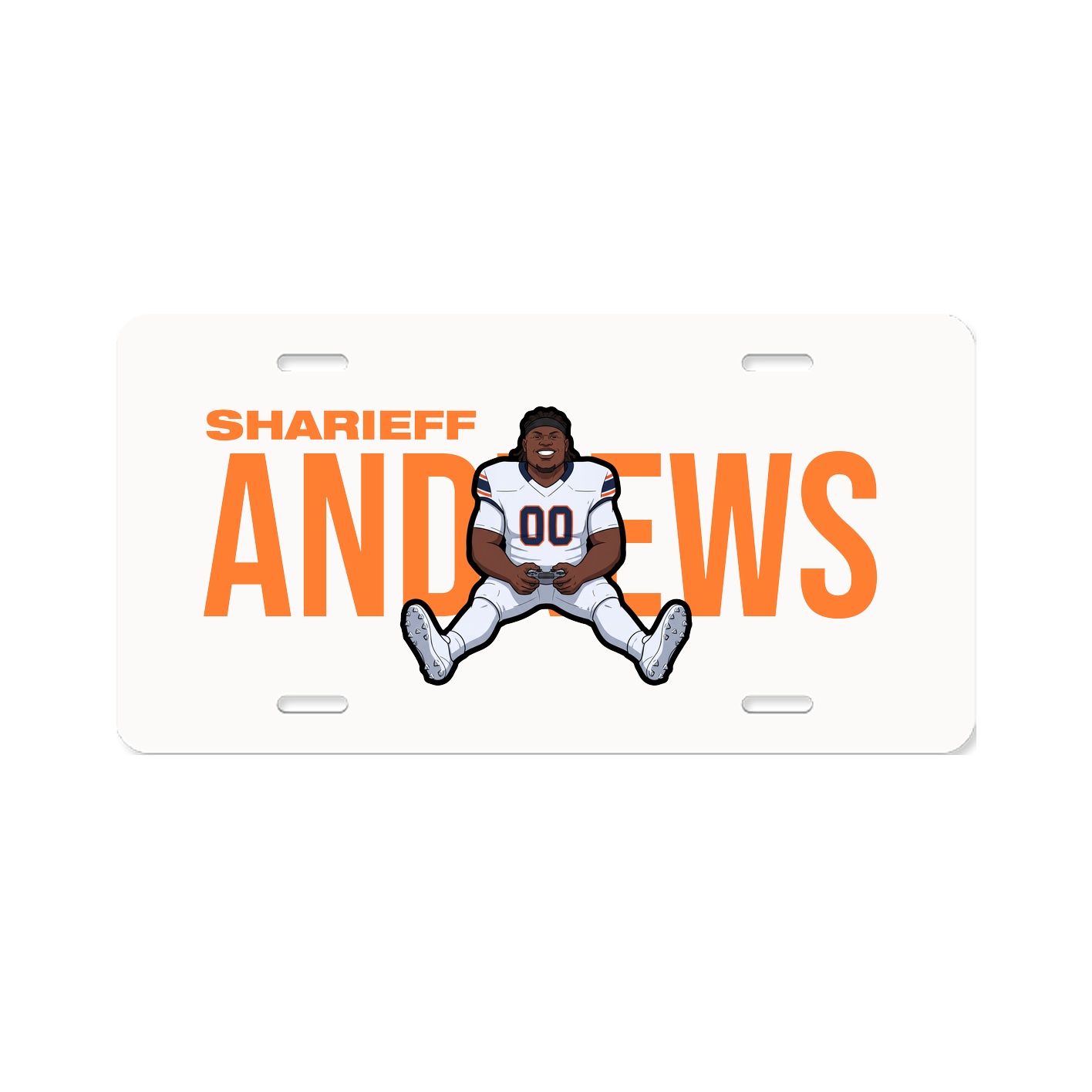License Plate — Player Name in Classic