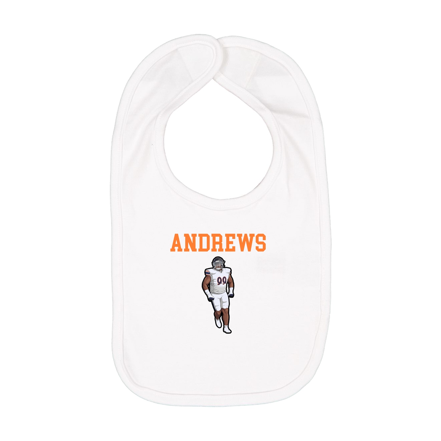 Infant Bib — Shirsey in White