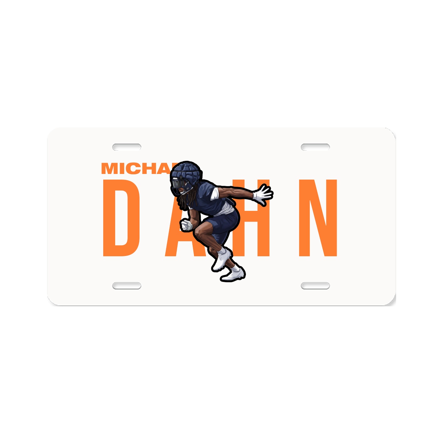 License Plate — Player Name in Classic