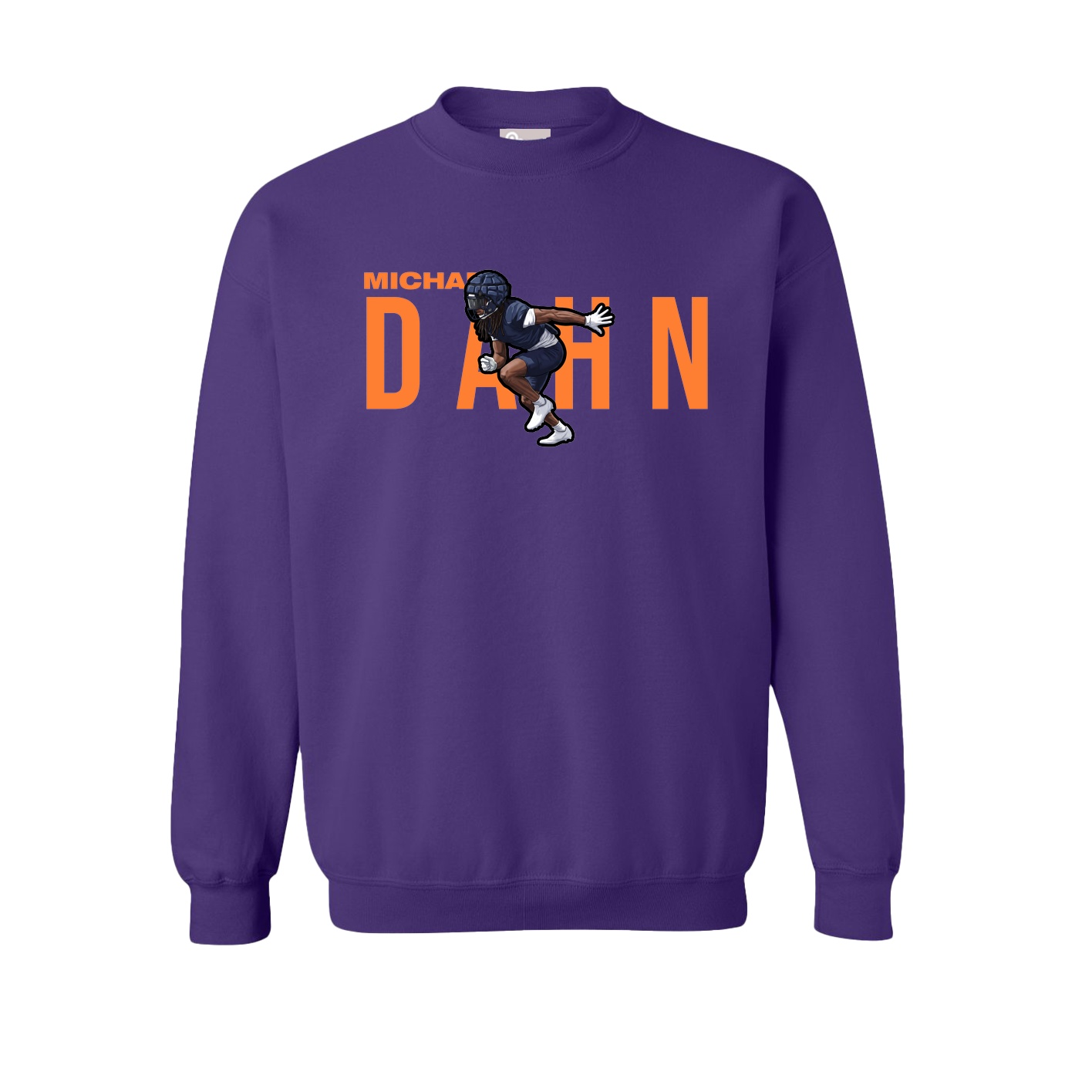 Fleece Crew — Player Name in Purple
