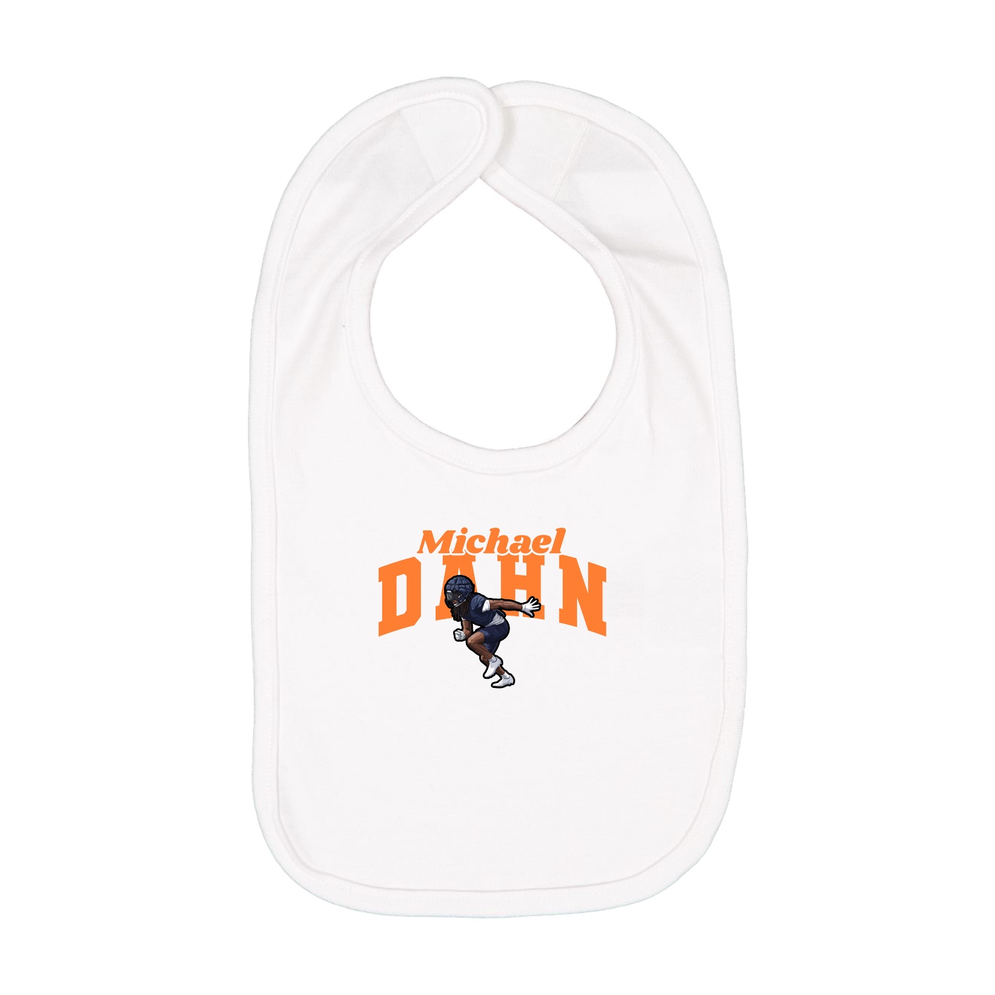 Infant Bib — Signature Arch in White