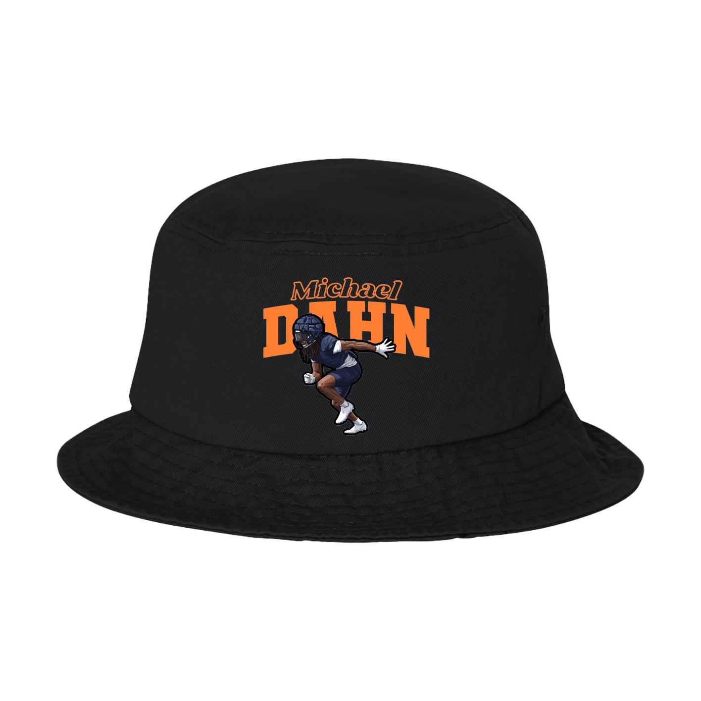 Bucket Cap — Name Arch in Black